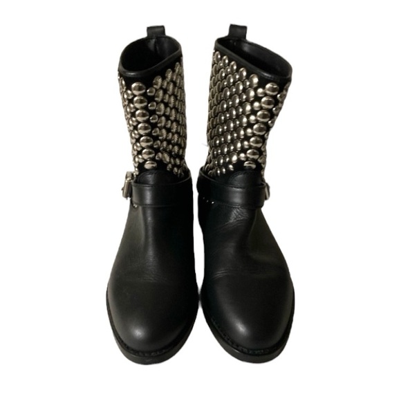 Rebecca Minkoff Saida Studded Leather Boots, Sz 7.5 - Picture 11 of 12